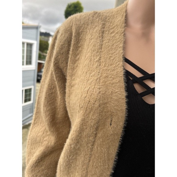 Cupcake Clothing LTD Women's Small Soft Button Up Tan Cardigan Sweater - Picture 4 of 7